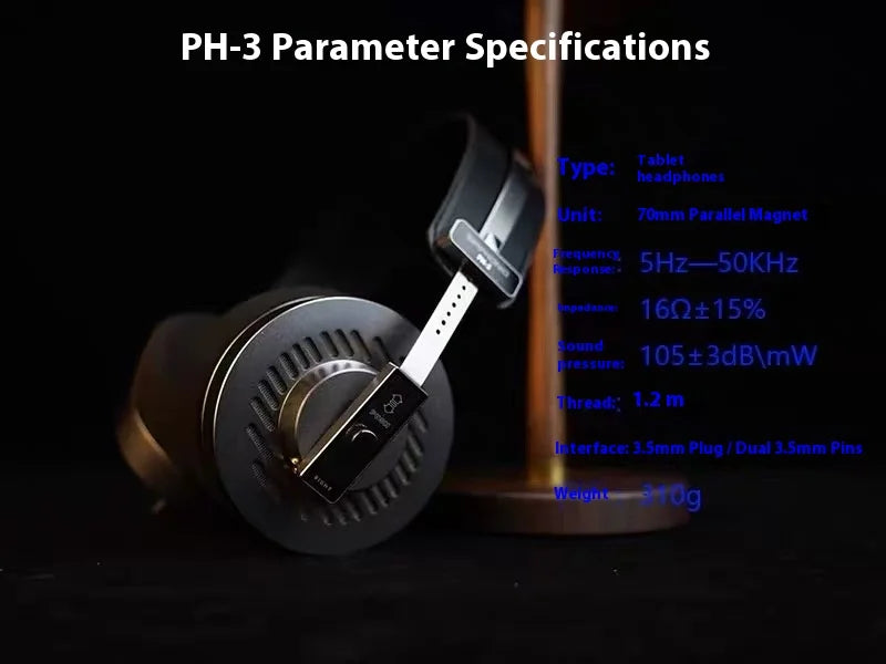 Simphonio PH-3 Wired Head-mounted Headphone Portable Noise Reduction Hifi Sound Stereo Music E-sports Gaming Headphone Gifts