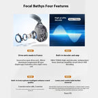 Bathys Wireless Bluetooth Headphone Active Noise Reduction Wired Gaming Headphone music Customize EQ 3.5mm/USB-C Headset Gifts
