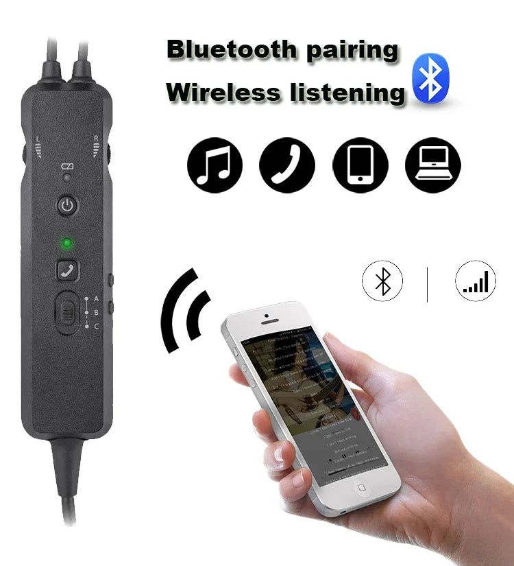 VOIONAIR ANR Aviation Headset Pilot Headset Green Color with Great ANR Active Noise Reduction Effect blue-tooth