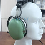 VOIONAIR ANR Aviation Headset Pilot Headset Green Color with Great ANR Active Noise Reduction Effect blue-tooth