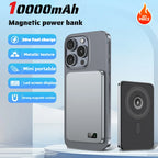 Wireless Magnetic Power Bank 10000mAh External Battery Mini PowerBank with Digital for Magsafe IPhone 15 14 13 12 11 Poverbank