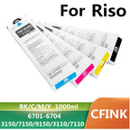 CFINK Compatible Ink Cartridge No Chip For Riso 3150 7150 9150 3110 7110 3150R 7150R S-6701G S-6300G X7200 X7250A