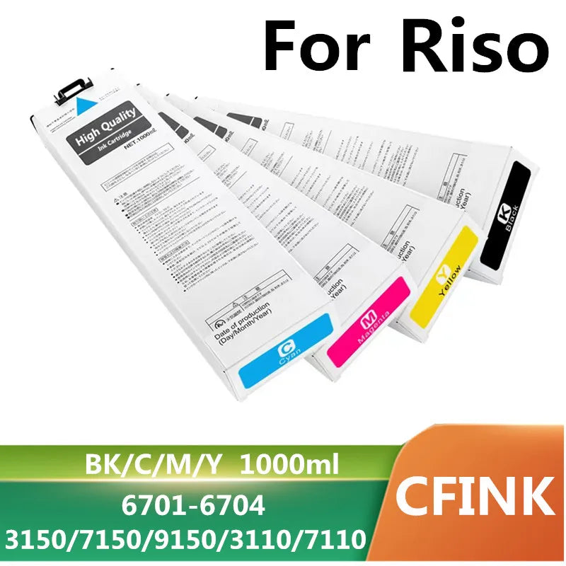 CFINK Compatible Ink Cartridge No Chip For Riso 3150 7150 9150 3110 7110 3150R 7150R S-6701G S-6300G X7200 X7250A
