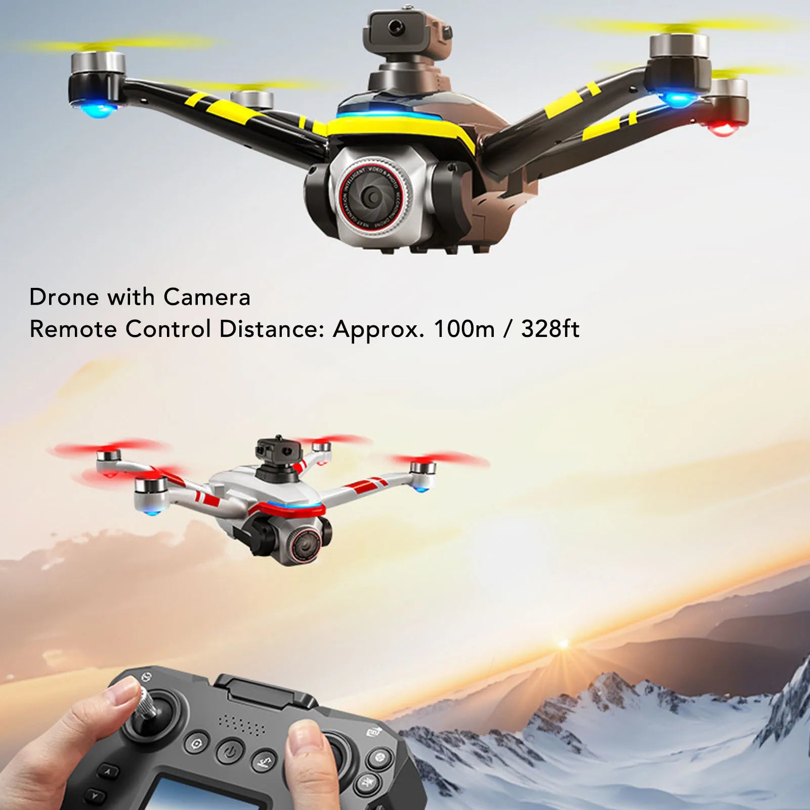 Drone with Camera Smart Obstacle Avoidance Brushless High Definition Remote Control Quadcopter for Aerial Photography