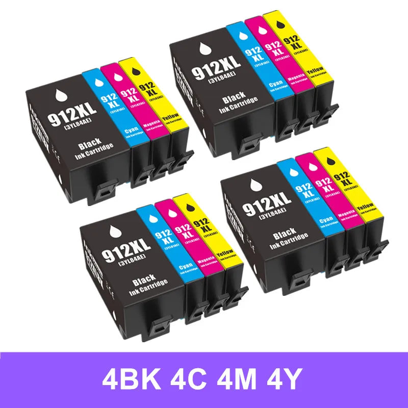 Compatible For HP 912 912XL Ink Cartridge for HP912 OfficeJet Pro 8020 8022 8023 8024 8025 8026 8028 8035 Printer