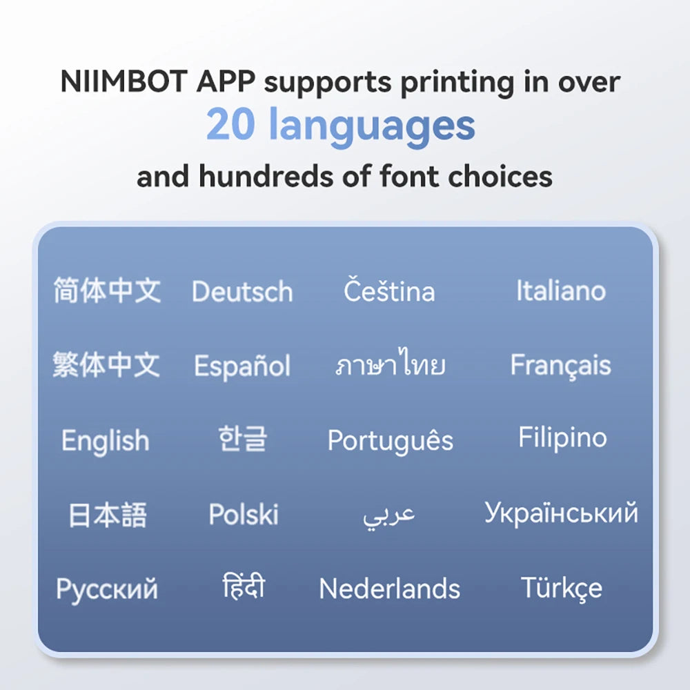 Niimbot B1 Thermal Label Printer Wireless Self-adhesive Pocket Bluetooth Inkless Label Maker for Business Price-Tag Sticker