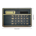 Solar Power Calculator 8 Digit Display Basic Standard Calculators Mini Ultra Thin Calculator for Business Office School