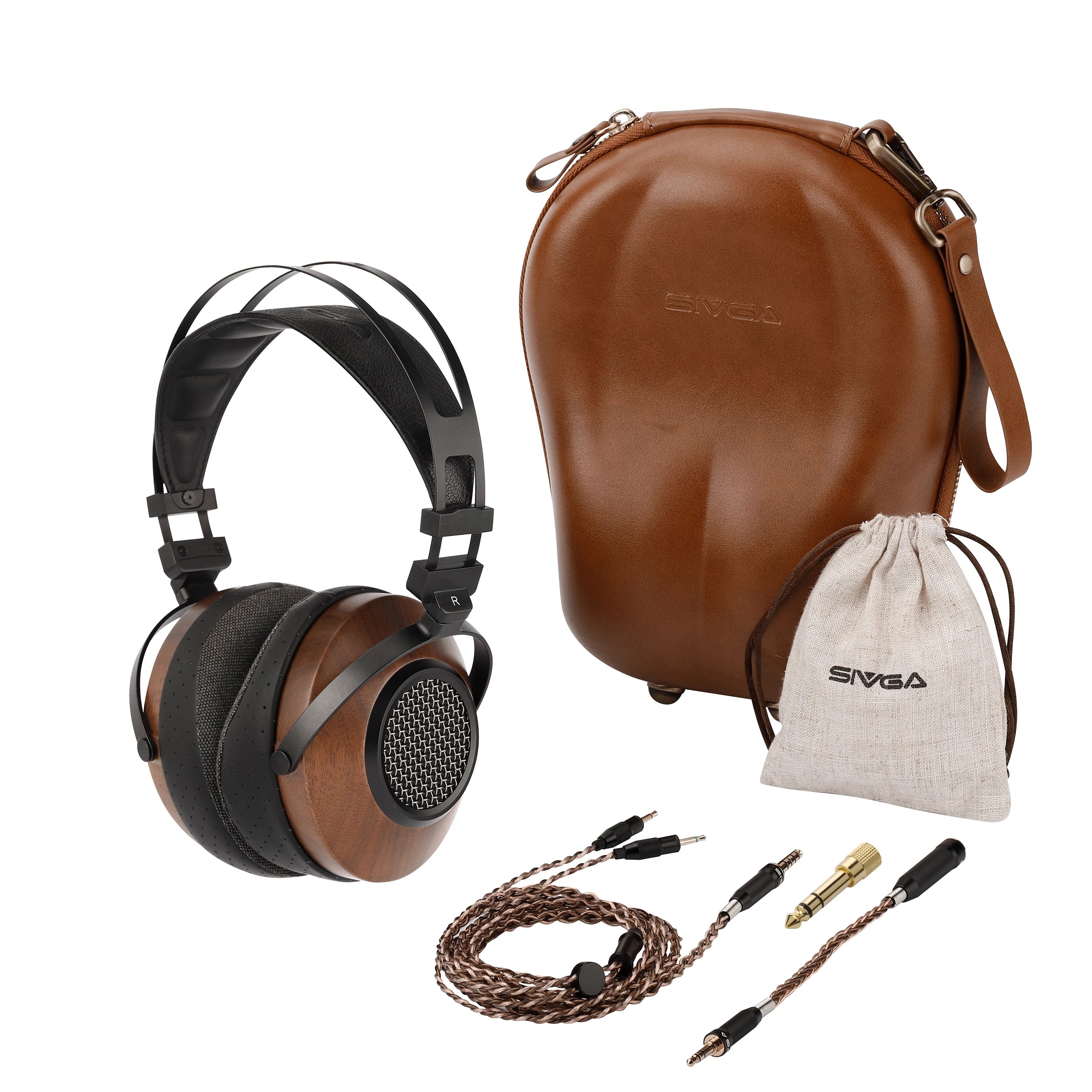 SIVGA SV023 Hi-fi Open-back Over-ear Walnut Wooden Headphone 50mm Dynamic Driver Comfortable Wired Monitor