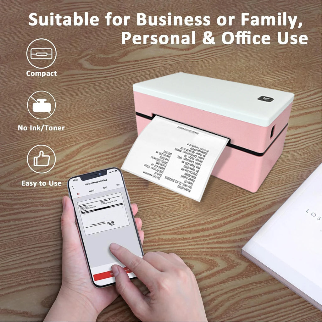 Marklife D200 Thermal Label Printer 100*100 /150 Bluetooth/USB Shipping Express Barcode Printer For Mac OS/Windows/Android