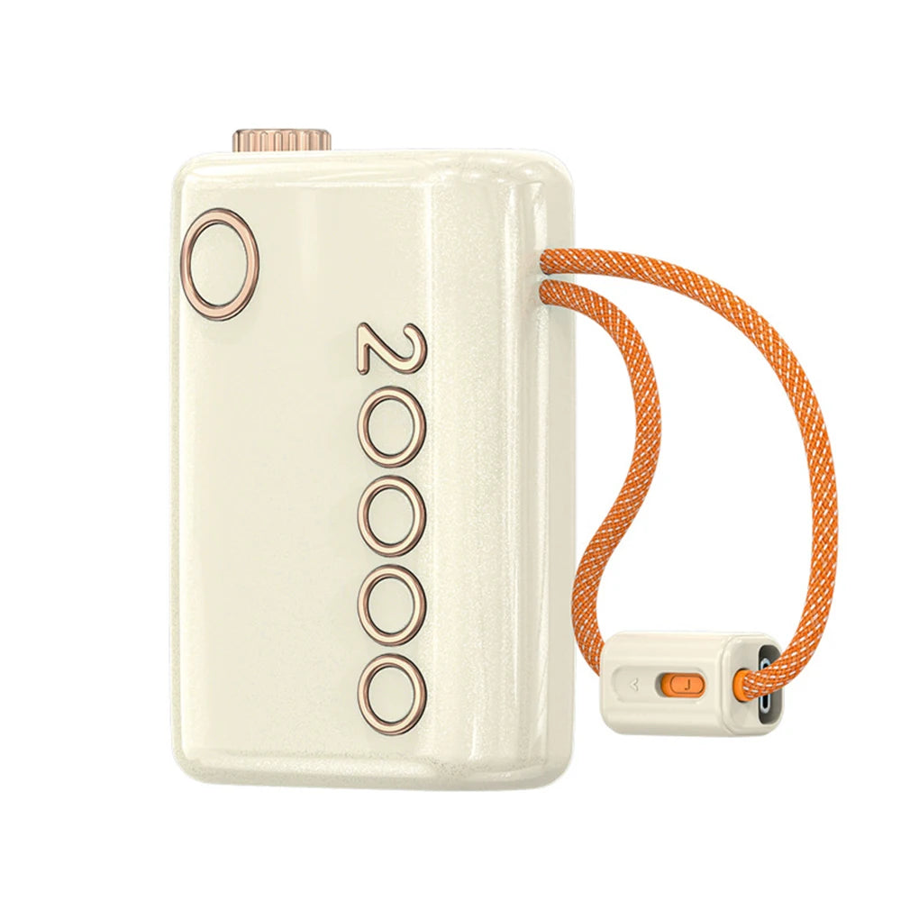 20000mAh Power Bank 66W Super Fast Charging Built in Cable Portable Hanging Small Mobile Powerbank CCC Certified China Standard