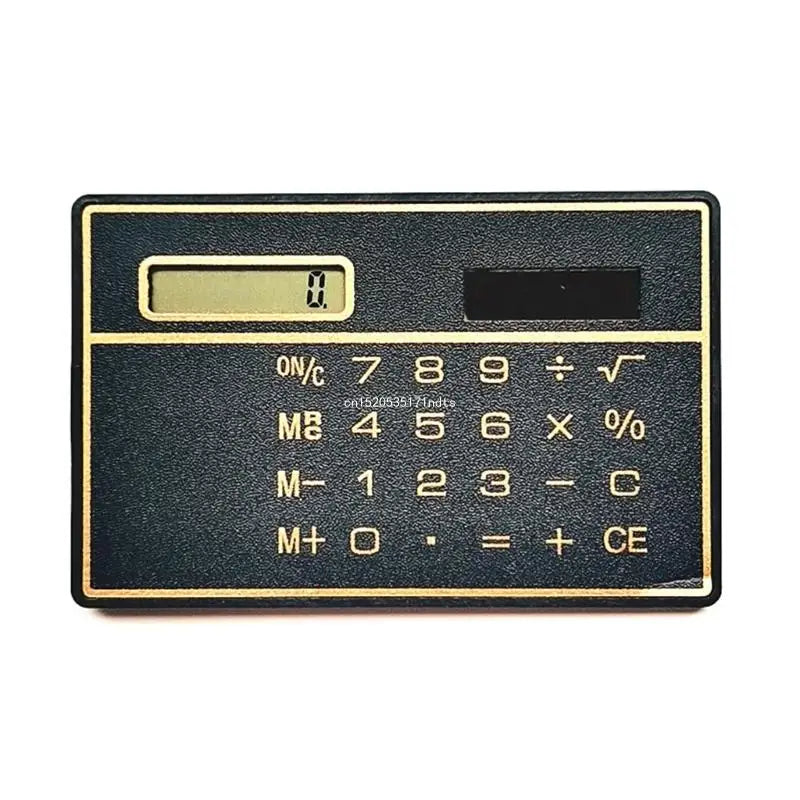 Solar Power Calculator 8 Digit Display Basic Standard Calculators Mini Ultra Thin Calculator for Business Office School