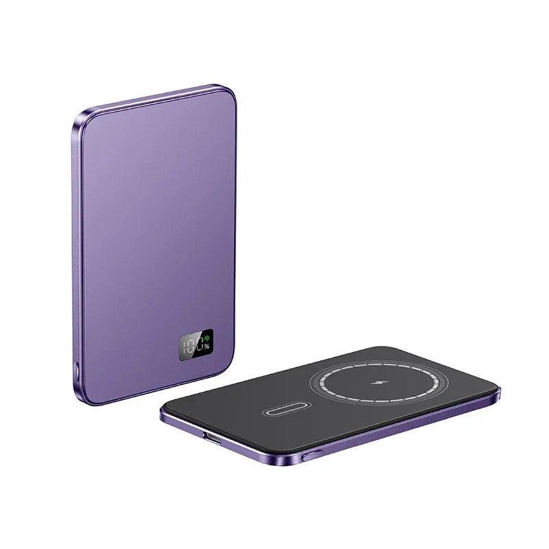 Wireless Magnetic Power Bank 10000mAh External Battery Mini PowerBank with Digital for Magsafe IPhone 15 14 13 12 11 Poverbank