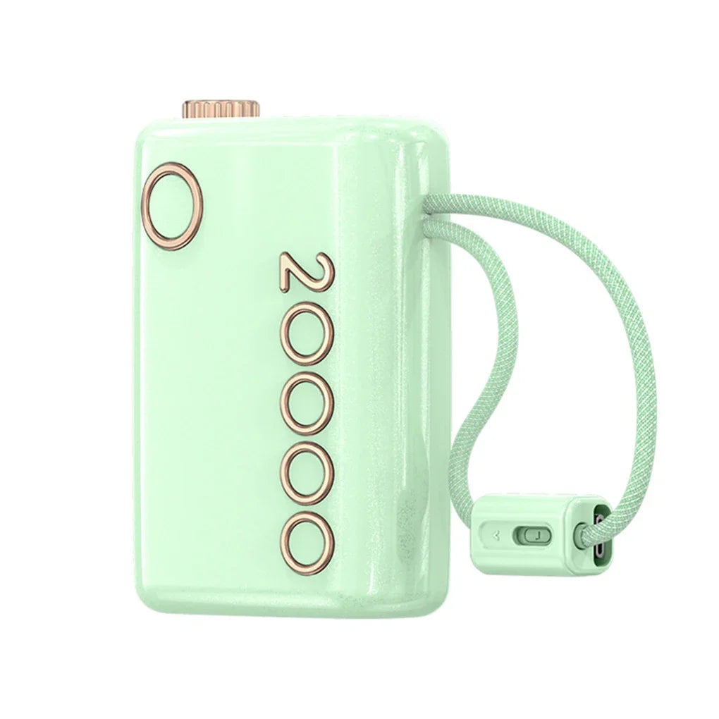 20000mAh Power Bank 66W Super Fast Charging Built in Cable Portable Hanging Small Mobile Powerbank CCC Certified China Standard