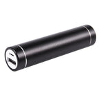 2X 2600MAh Portable External USB Power Bank Box Battery Charger for Mobile Phone(Without Battery) Color:Black