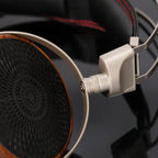 Kun-005 Wooden Bowl Wooden Earphones 50mm Unit Open Headphones Huali Wood  Dual Dynamic Drive Unit Hifi  Monitor Wired headset