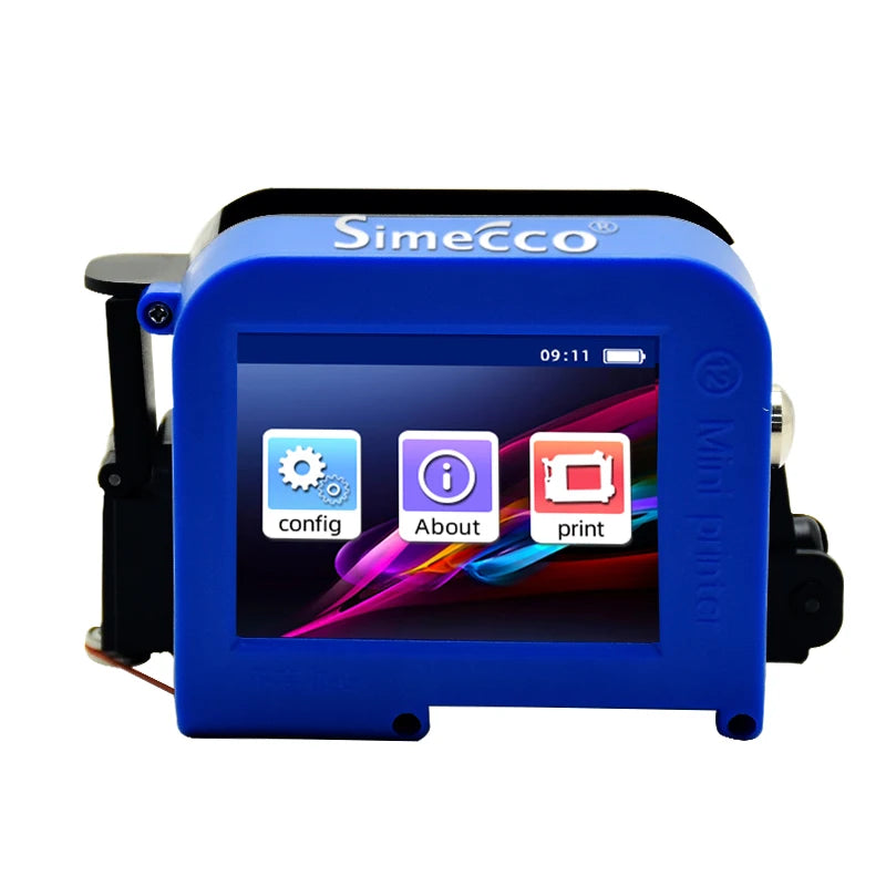 Mini Portable Label Printer Production Date Batch Number Shelf Life Inkjet Printing QR Code Pattern Coder Solvent Fast Drying