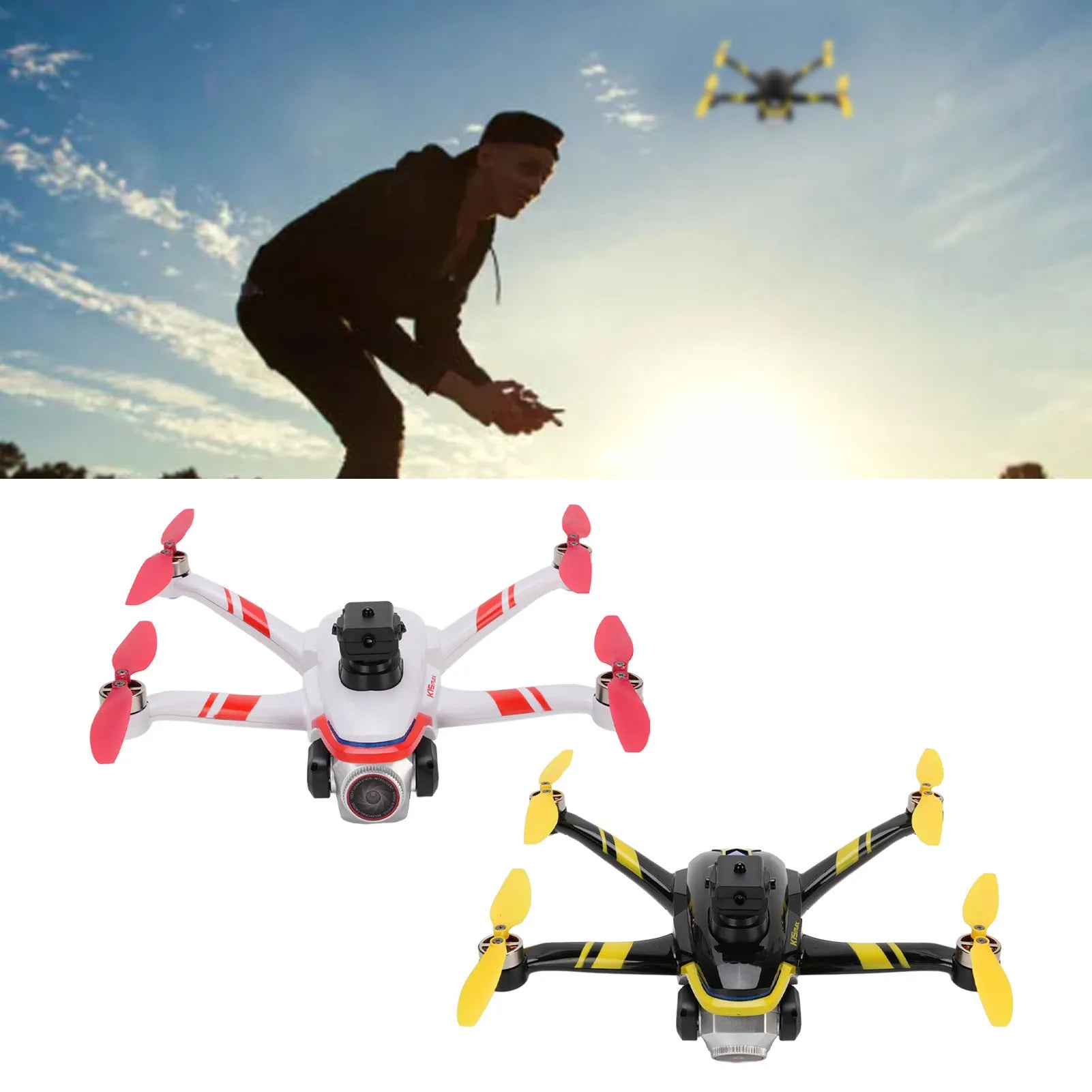 Drone with Camera Smart Obstacle Avoidance Brushless High Definition Remote Control Quadcopter for Aerial Photography
