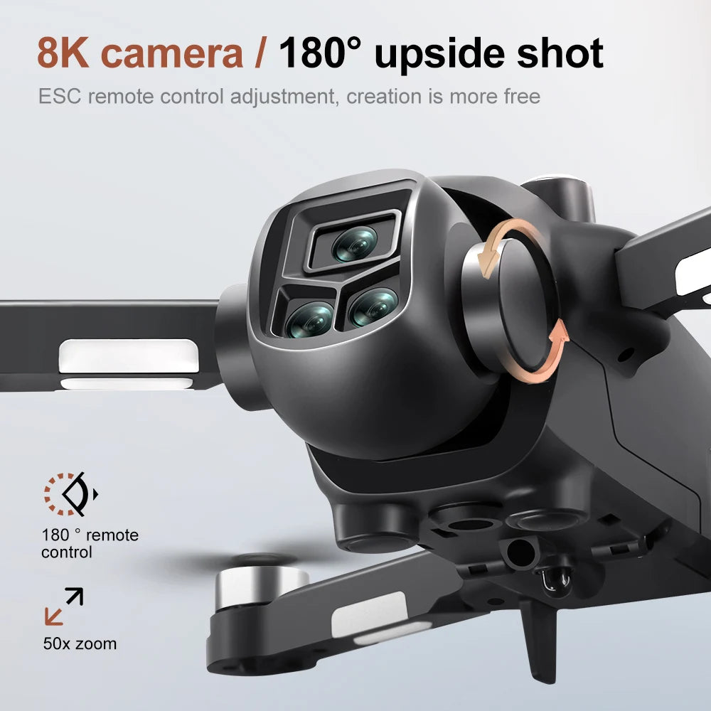 Drone 4K Profissional HD Dual-Camera Obstacle Avoidance 5G Wifi With Screen Remote Control Quadcopter Optical Flow Drone