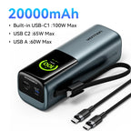 Vention Power Bank 140W 27000mAh Portable PD External Battery PowerBank 100W for Macbook Pro iPad iPhone Laptop Notebook Xiaomi