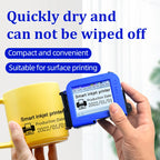 Mini Portable Label Printer Production Date Batch Number Shelf Life Inkjet Printing QR Code Pattern Coder Solvent Fast Drying