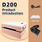 Marklife D200 Thermal Label Printer 100*100 /150 Bluetooth/USB Shipping Express Barcode Printer For Mac OS/Windows/Android