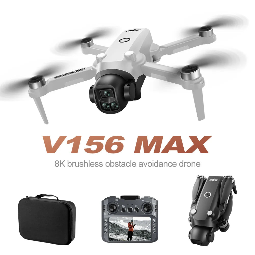Drone 4K Profissional HD Dual-Camera Obstacle Avoidance 5G Wifi With Screen Remote Control Quadcopter Optical Flow Drone