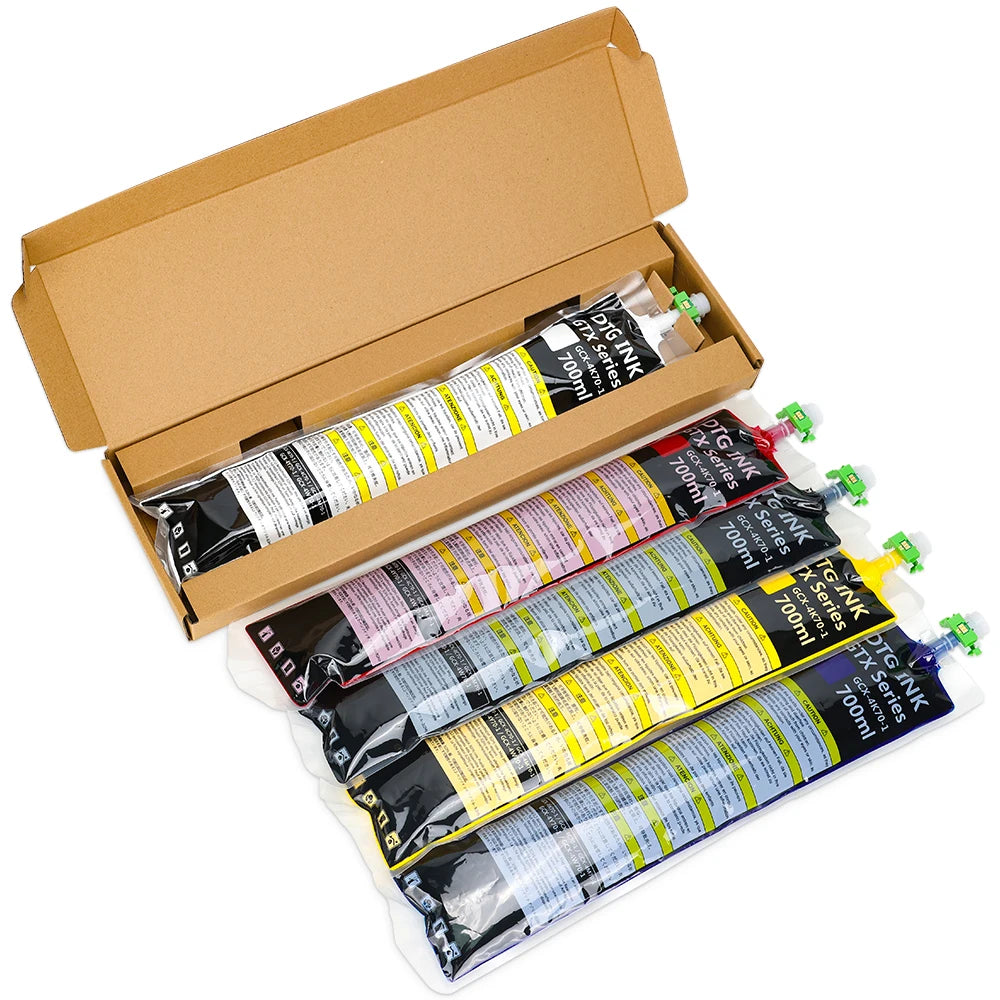 Winnerjet GTX ink bag 700ml High quality DTG Textile ink For Brother GTX-422 GTX-423 GTX-425 GTX-600 GTX PRO GTX Brother printer