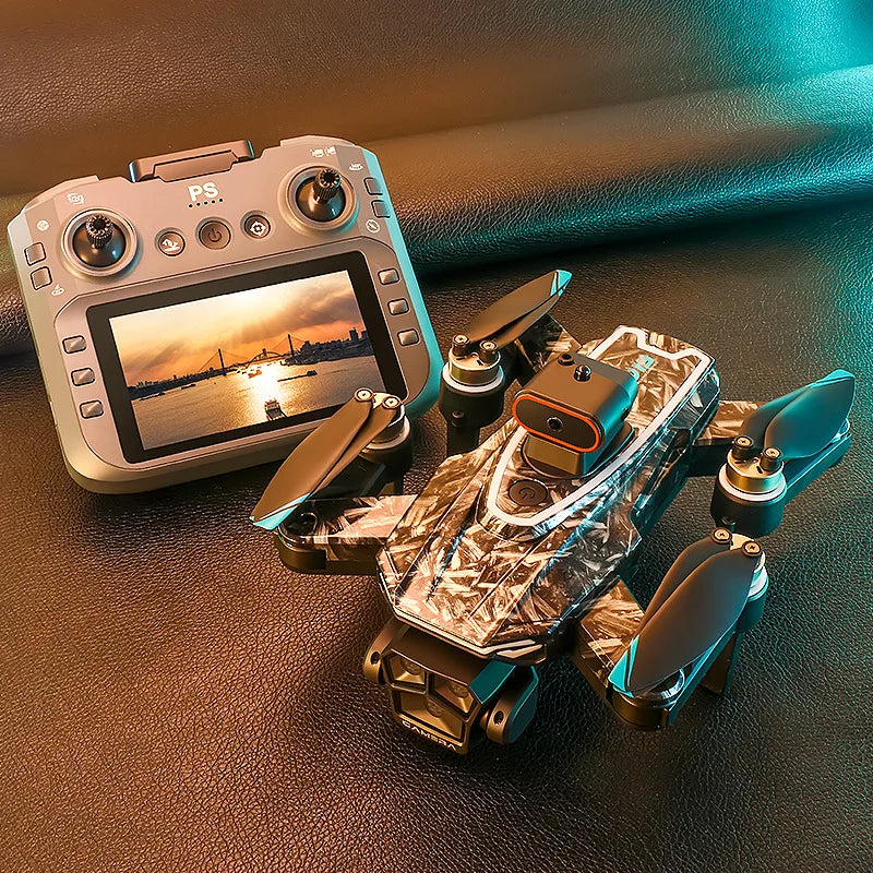 Aircraft Foreign Trade New D13 Drone with 5.6-inch Screen Control Brushless Quadcopter Obstacle Avoidance Remote-controlled
